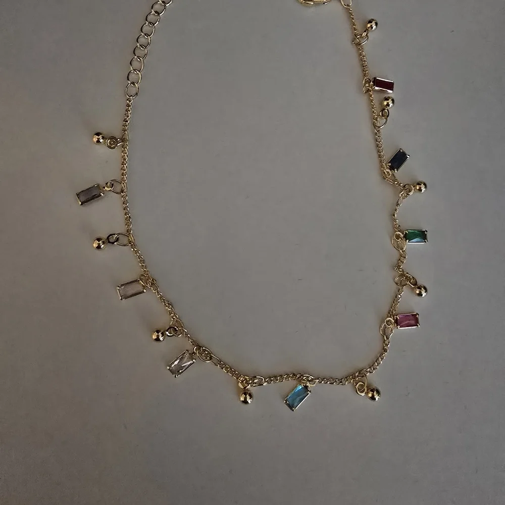 21kgp Dubak Elegant Gold Multicolor Charm Bracelet/Anklet